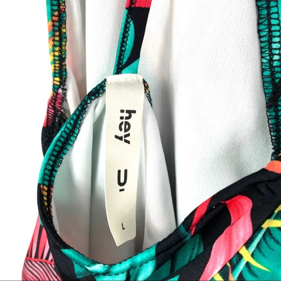 New with out tags Hey U tropical swimsuit - Picture 3 of 3